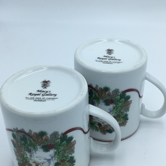 Vintage Macy’s All the Days of Christmas Mugs - Picture 7 of 9